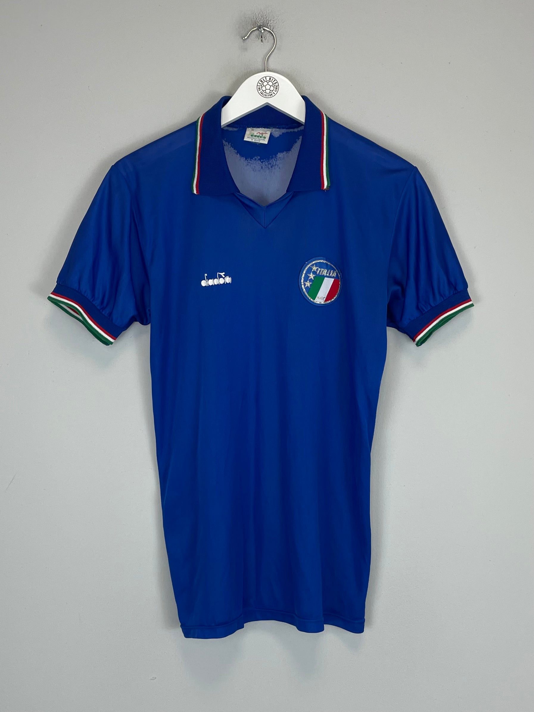 Shop 1986/90 ITALY HOME SHIRT (S) DIADORA, classic football shirts, vintage football shirts & retro soccer jerseys at Cult Kits