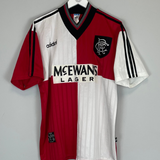 Shop 1995/96 RANGERS AWAY SHIRT (L) ADIDAS, classic football shirts, vintage football shirts & retro soccer jerseys at Cult Kits