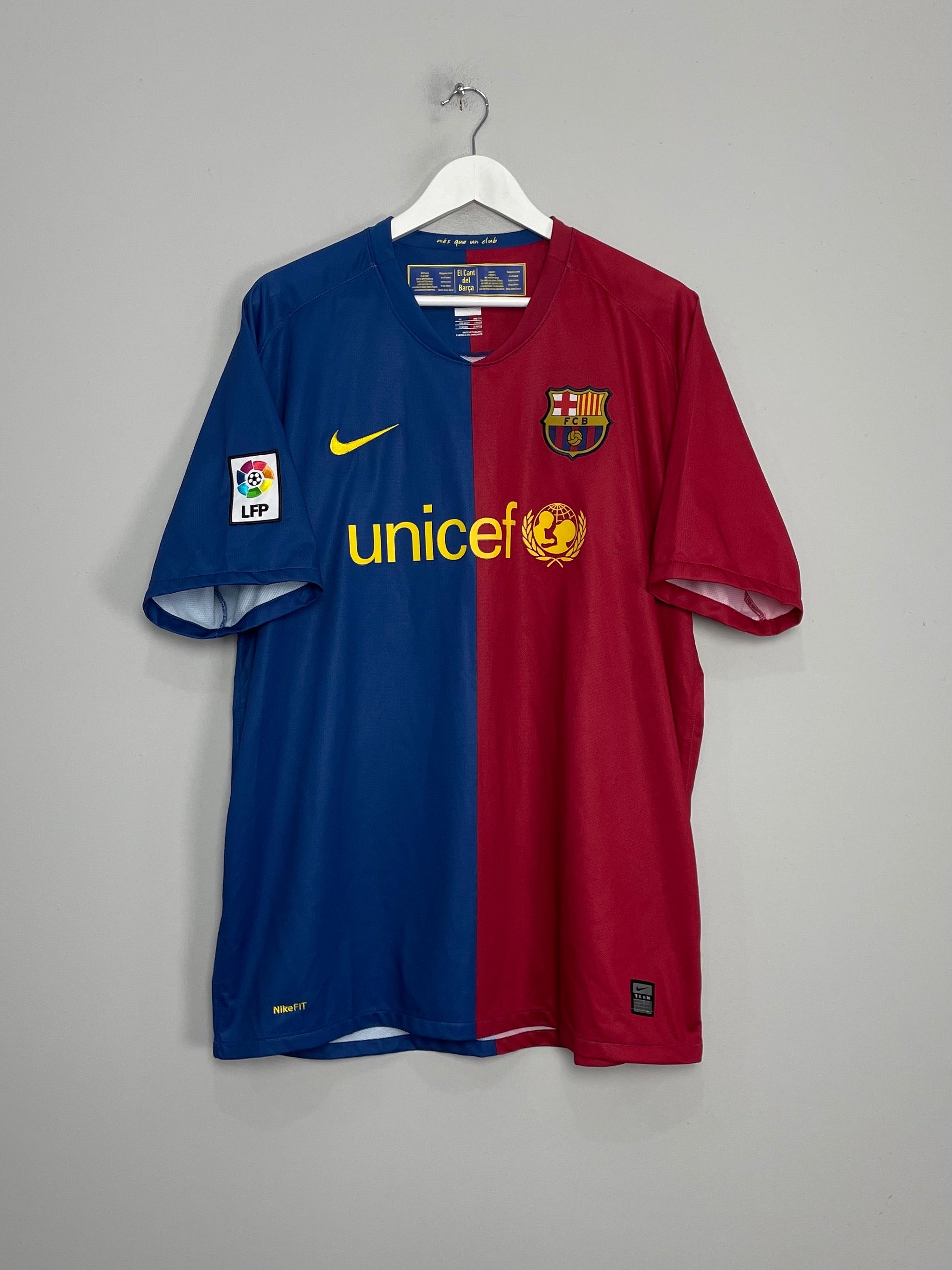 Shop 2008/09 BARCELONA MESSI #10 HOME SHIRT (XL) NIKE, classic football shirts, vintage football shirts & retro soccer jerseys at Cult Kits