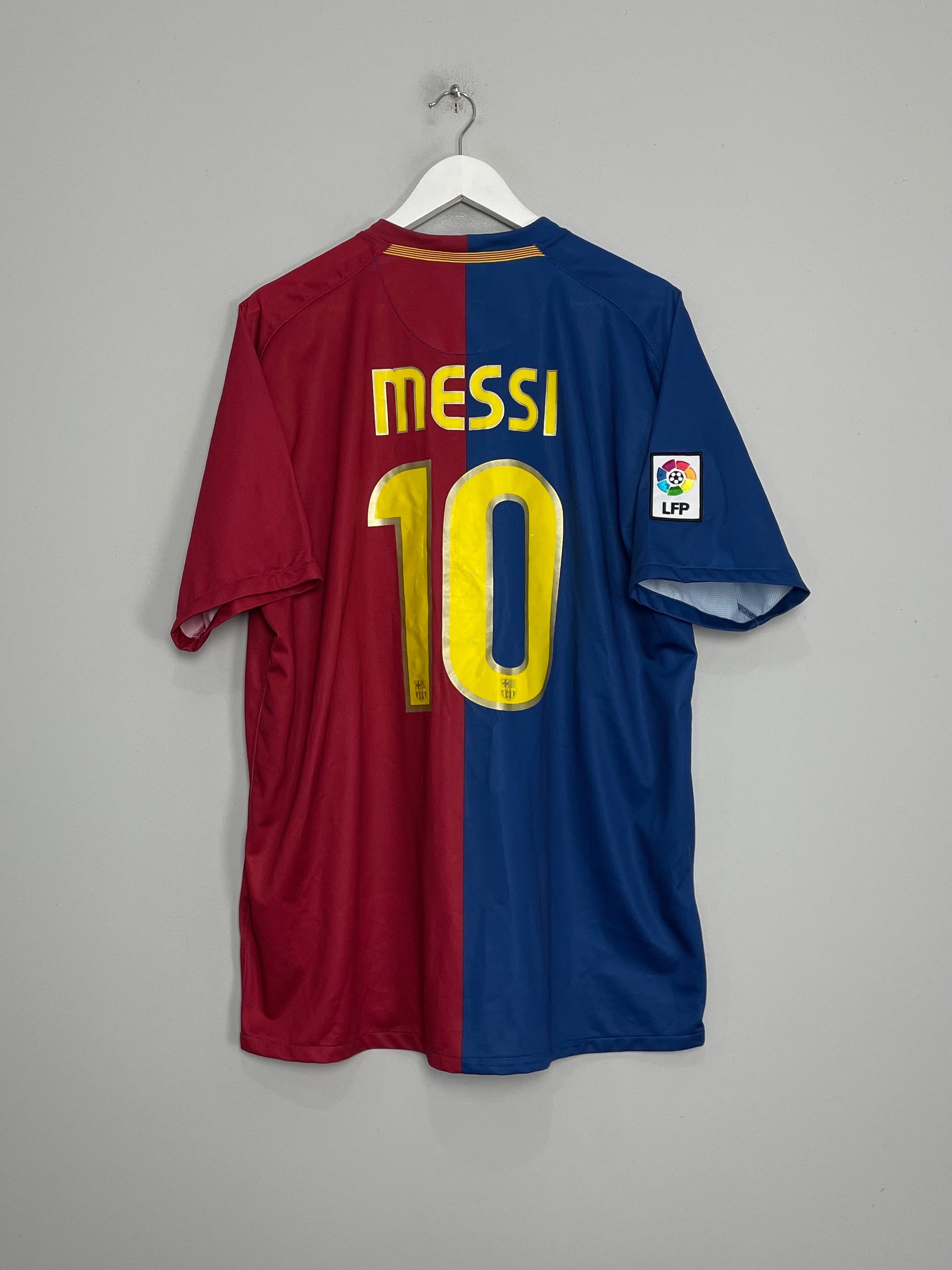 Shop 2008/09 BARCELONA MESSI #10 HOME SHIRT (XL) NIKE, classic football shirts, vintage football shirts & retro soccer jerseys at Cult Kits