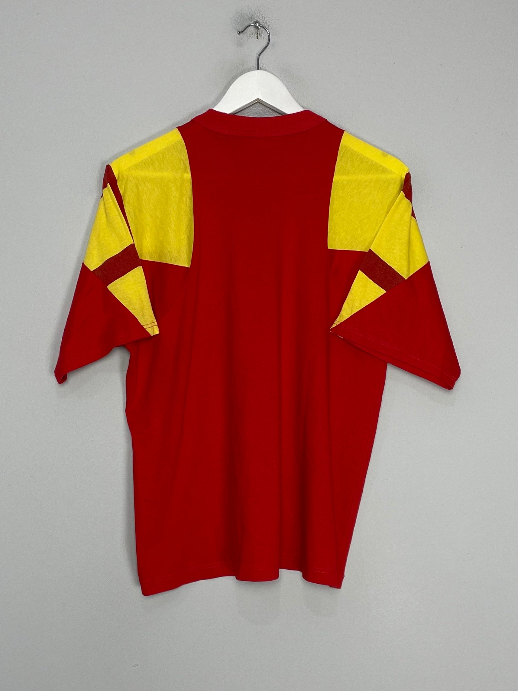 Shop 1992/94 SPAIN TRAINING SHIRT (S) ADIDAS, classic football shirts, vintage football shirts & retro soccer jerseys at Cult Kits