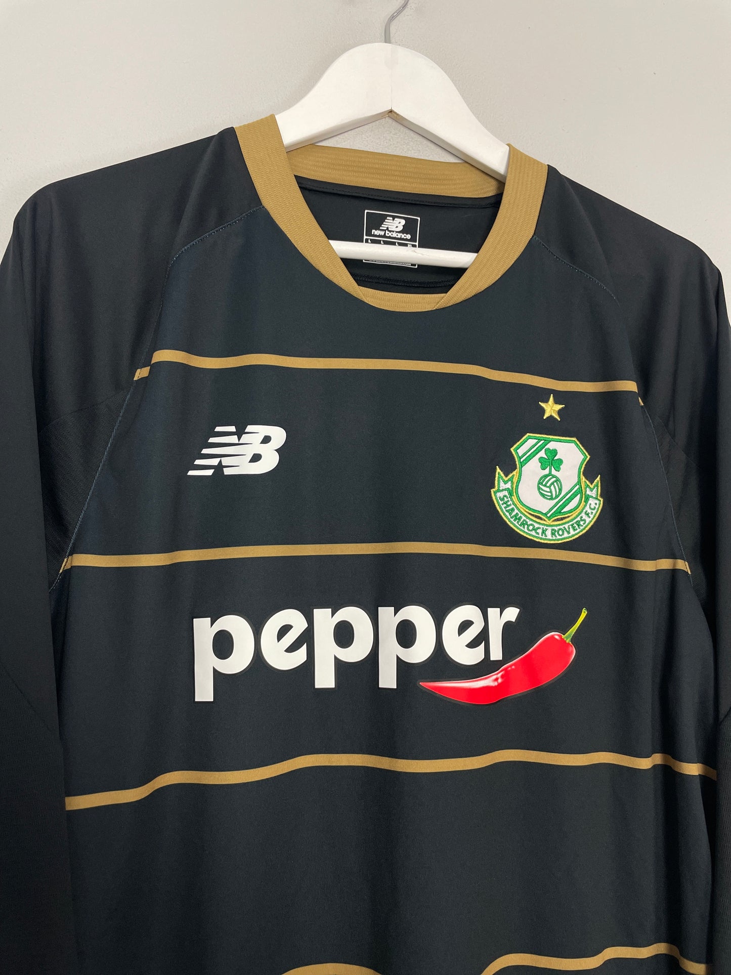 2016/17 SHAMROCK ROVERS L/S AWAY SHIRT (L) NEW BALANCE