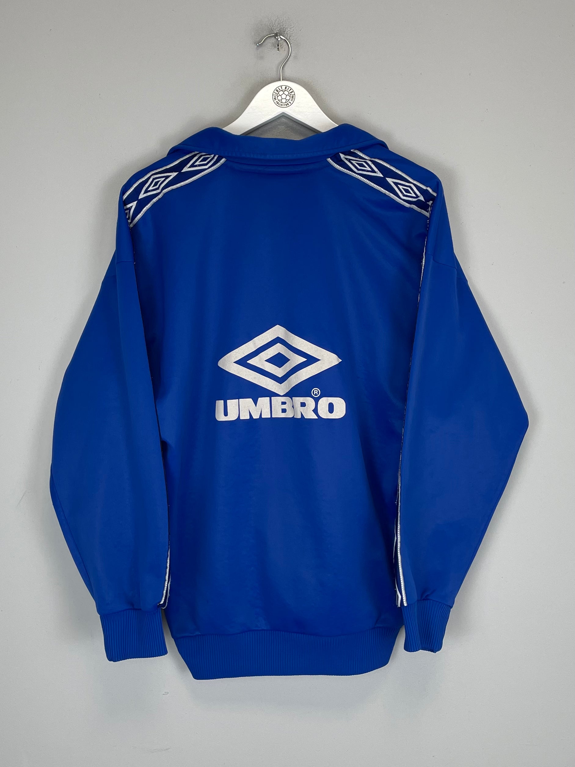 Shop 1997/98 CHELSEA DRILL TOP (L) UMBRO, classic football shirts, vintage football shirts & retro soccer jerseys at Cult Kits