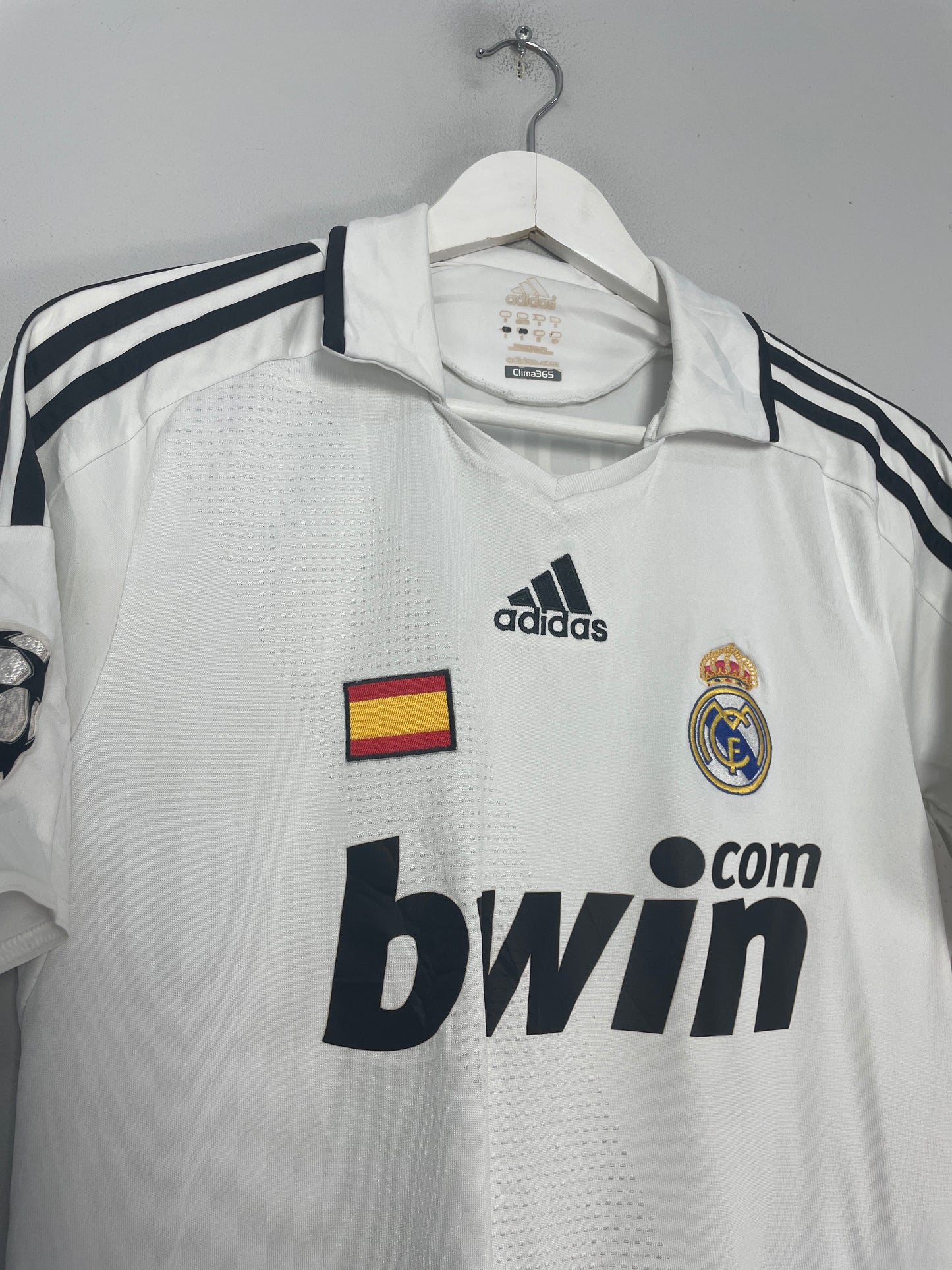 2008/09 REAL MADRID RAUL #7 C/L HOME SHIRT (S) ADIDAS