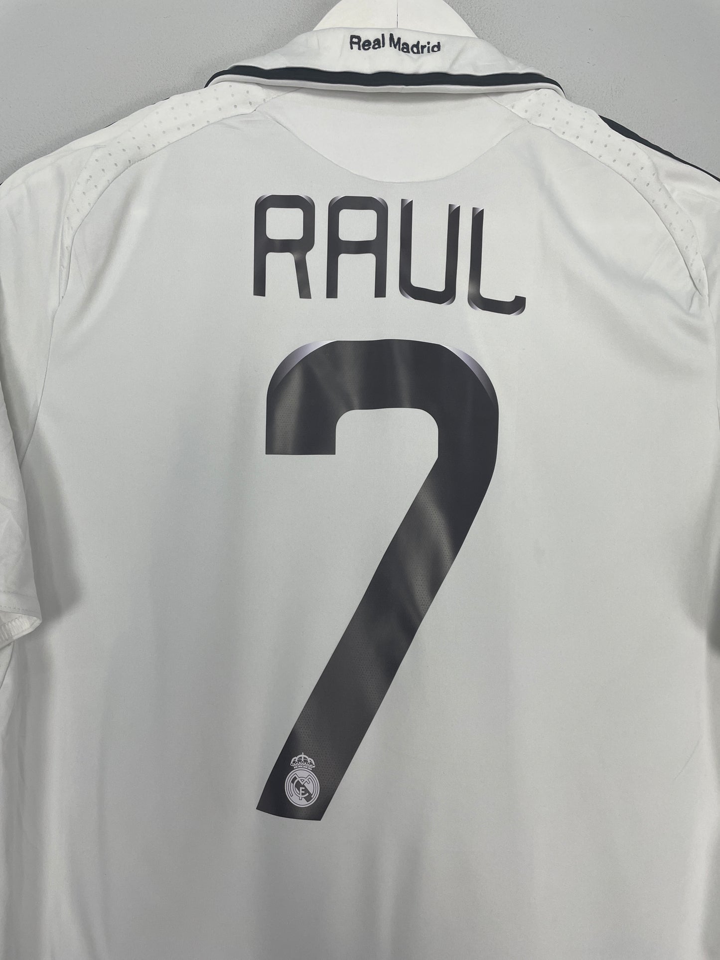 2008/09 REAL MADRID RAUL #7 C/L HOME SHIRT (S) ADIDAS