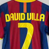 2010/11 BARCELONA DAVID VILLA #7 HOME SHIRT (S) NIKE