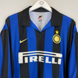 1998/99 INTER MILAN VIERI #32 *SIGNED* BNWT HOME SHIRT (XXL) NIKE