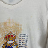 2002/03 REAL MADRID '29 CHAMPIONS' T-SHIRT (S) ADIDAS