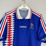 Shop 1994/96 FRANCE HOME SHIRT (L) ADIDAS, classic football shirts, vintage football shirts & retro soccer jerseys at Cult Kits