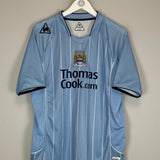 Shop 2007/08 MANCHESTER CITY ELANO #11 HOME SHIRT (XL) LE COQ, classic football shirts, vintage football shirts & retro soccer jerseys at Cult Kits