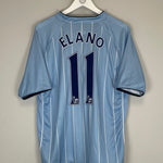 Shop 2007/08 MANCHESTER CITY ELANO #11 HOME SHIRT (XL) LE COQ, classic football shirts, vintage football shirts & retro soccer jerseys at Cult Kits