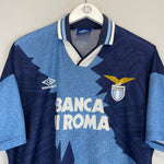 Shop 1994/96 LAZIO AWAY SHIRT (XL) UMBRO, classic football shirts, vintage football shirts & retro soccer jerseys at Cult Kits