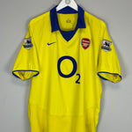 Shop 2002/04 ARSENAL VIEIRA #4 AWAY SHIRT (L) NIKE, classic football shirts, vintage football shirts & retro soccer jerseys at Cult Kits