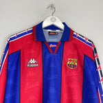 Shop 1995/97 BARCELONA RONALDO #9 L/S HOME SHIRT (L) KAPPA, classic football shirts, vintage football shirts & retro soccer jerseys at Cult Kits