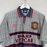 Shop 1995/96 MANCHESTER UNITED CANTONA #7 AWAY SHIRT (XL) UMBRO, classic football shirts, vintage football shirts & retro soccer jerseys at Cult Kits