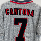 Shop 1995/96 MANCHESTER UNITED CANTONA #7 AWAY SHIRT (XL) UMBRO, classic football shirts, vintage football shirts & retro soccer jerseys at Cult Kits