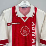 Shop 1998/99 AJAX HOME SHIRT (XL) UMBRO, classic football shirts, vintage football shirts & retro soccer jerseys at Cult Kits