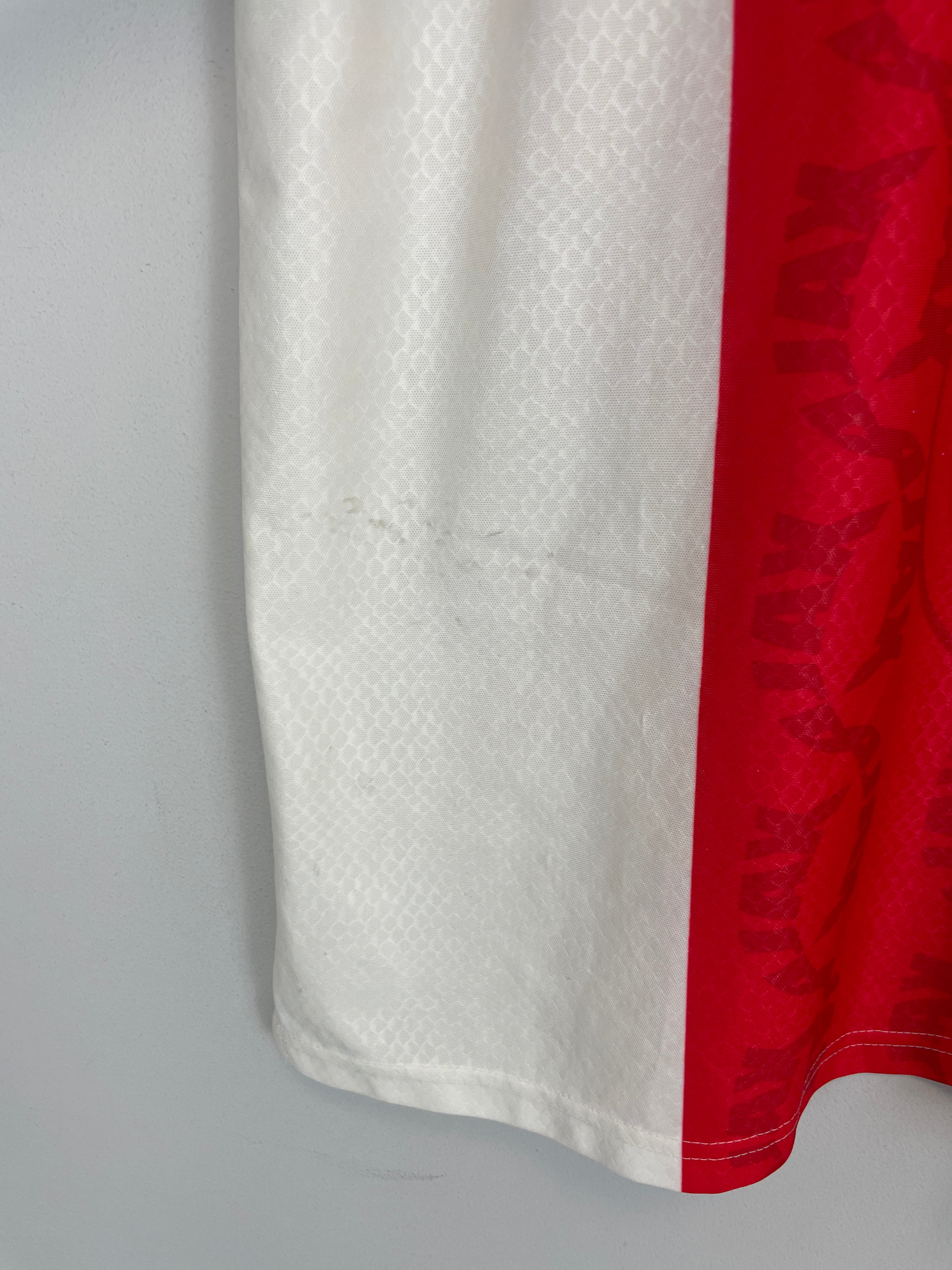 Shop 1998/99 AJAX HOME SHIRT (XL) UMBRO, classic football shirts, vintage football shirts & retro soccer jerseys at Cult Kits