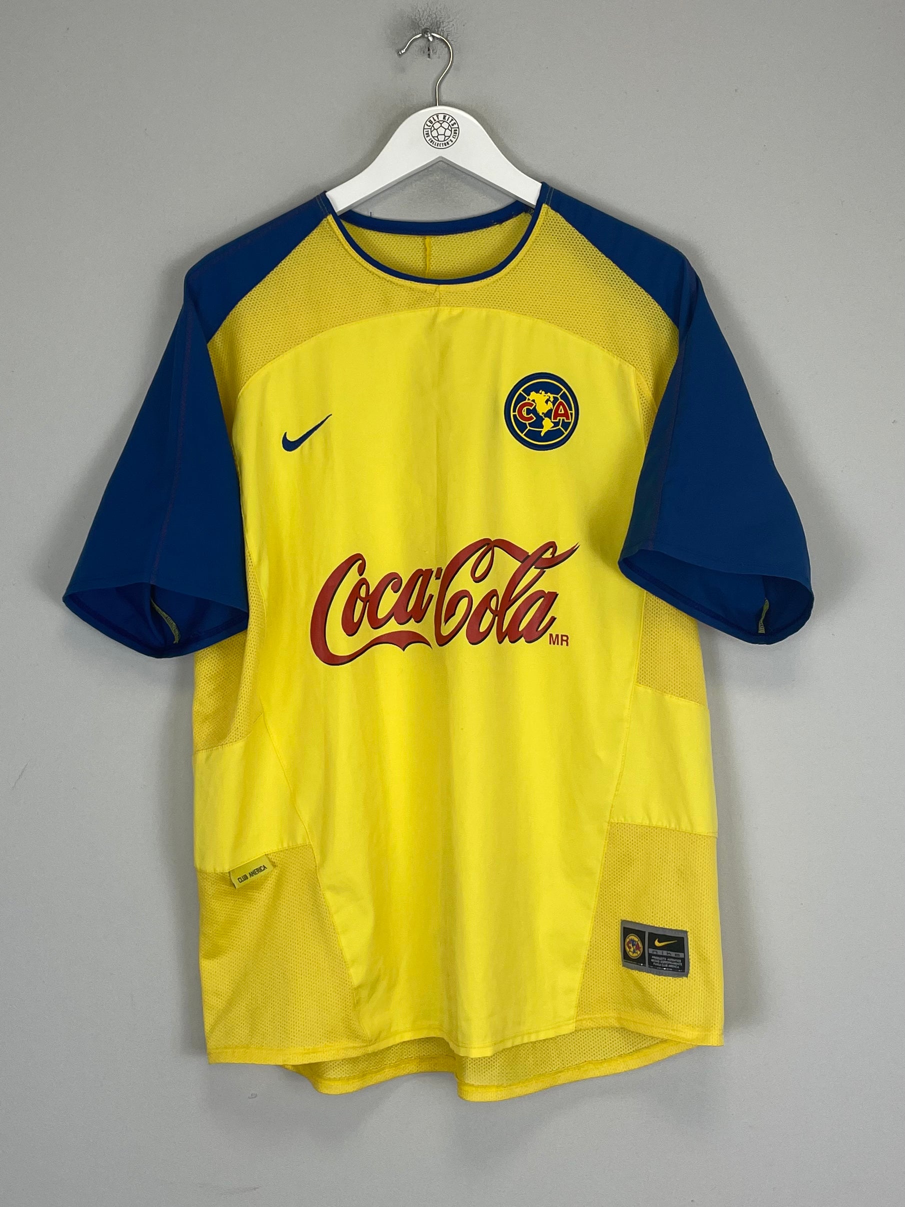 Shop 2003/04 CLUB AMERICA HOME SHIRT (XL) NIKE, classic football shirts, vintage football shirts & retro soccer jerseys at Cult Kits