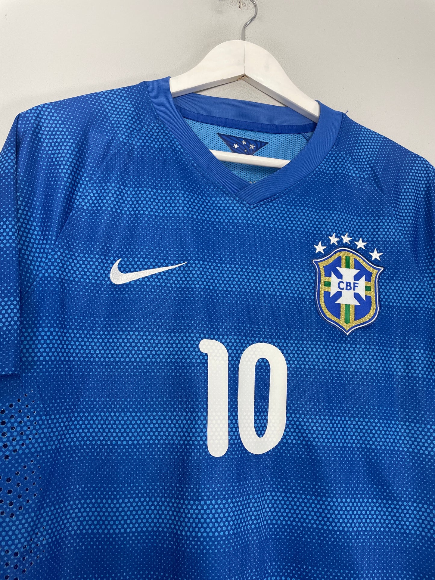 2014/15 BRAZIL NEYMAR #10 *PLAYER ISSUE* AWAY SHIRT (L) NIKE