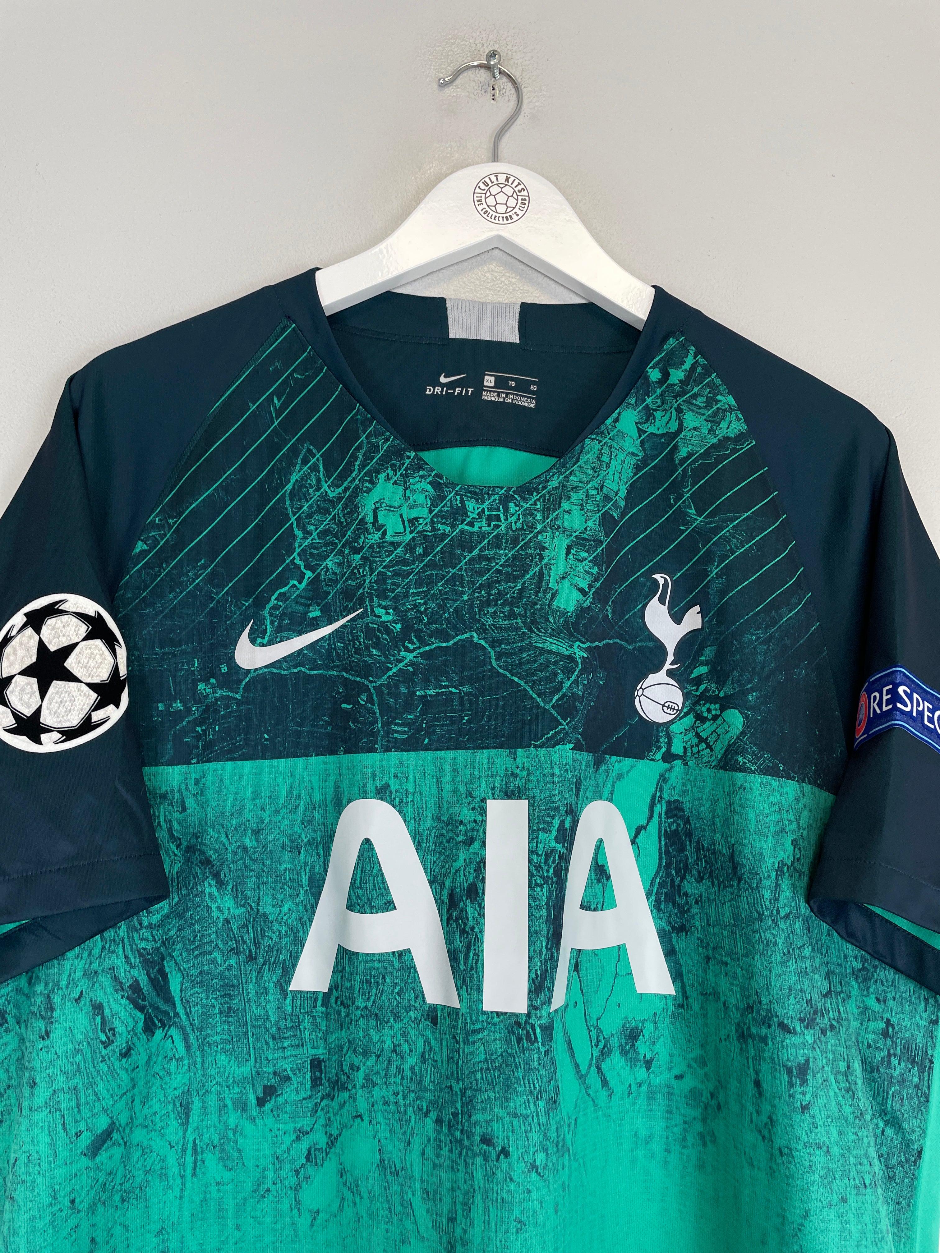 Shop 2018/19 TOTTENHAM SON #7 C/L THIRD SHIRT (XL) NIKE, classic football shirts, vintage football shirts & retro soccer jerseys at Cult Kits