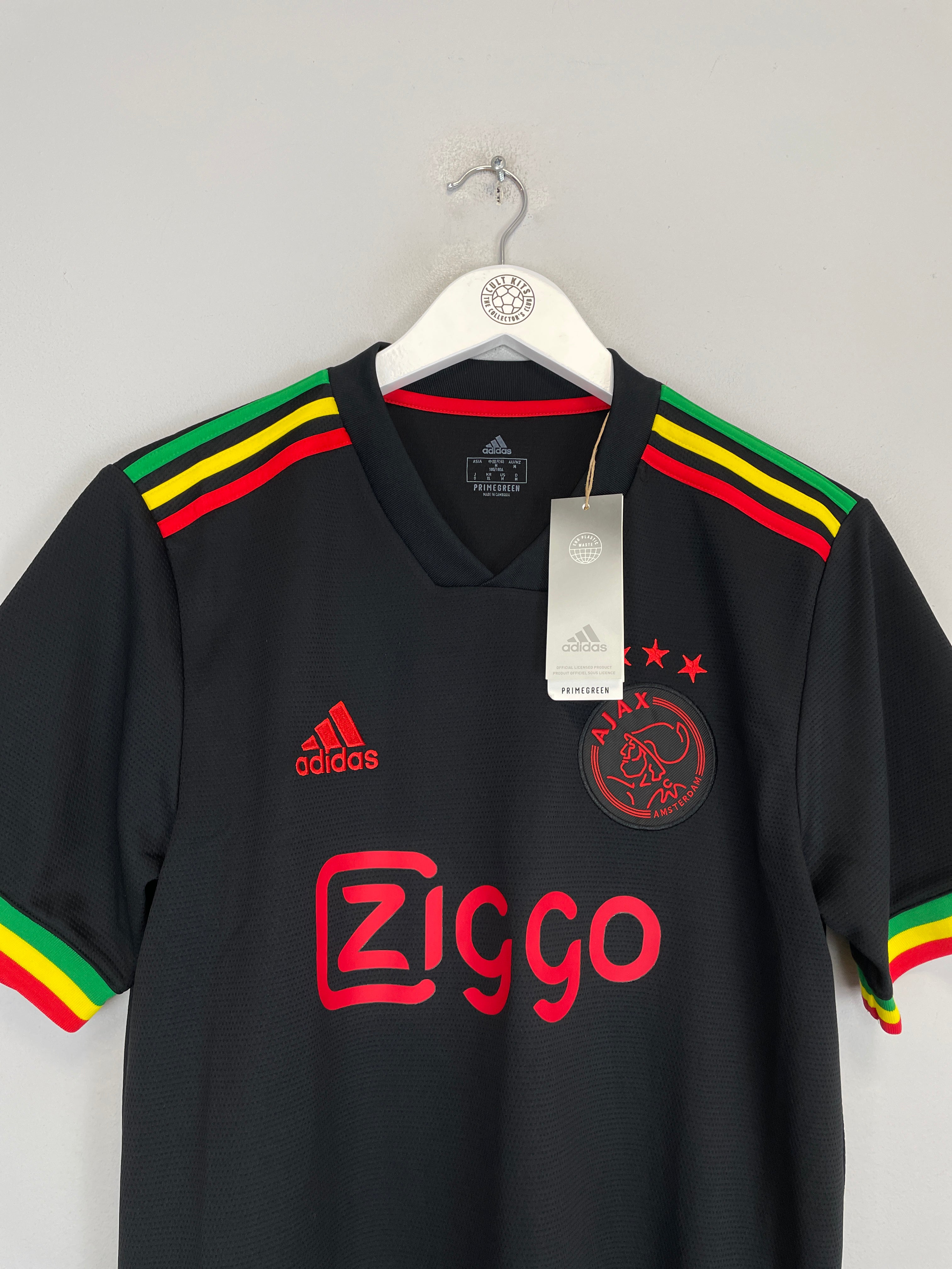 Shop 2021/22 AJAX 'THREE LITTLE BIRDS' *BNWT* THIRD SHIRT (M) ADIDAS, classic football shirts, vintage football shirts & retro soccer jerseys at Cult Kits