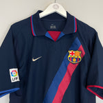 Shop 2002/03 BARCELONA RONALDINHO #10 AWAY SHIRT (L) NIKE, classic football shirts, vintage football shirts & retro soccer jerseys at Cult Kits