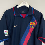 Shop 2002/03 BARCELONA RONALDINHO #10 AWAY SHIRT (L) NIKE, classic football shirts, vintage football shirts & retro soccer jerseys at Cult Kits