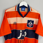 Shop 1994/96 OLDHAM ATHLETIC AWAY SHIRT (L) UMBRO, classic football shirts, vintage football shirts & retro soccer jerseys at Cult Kits