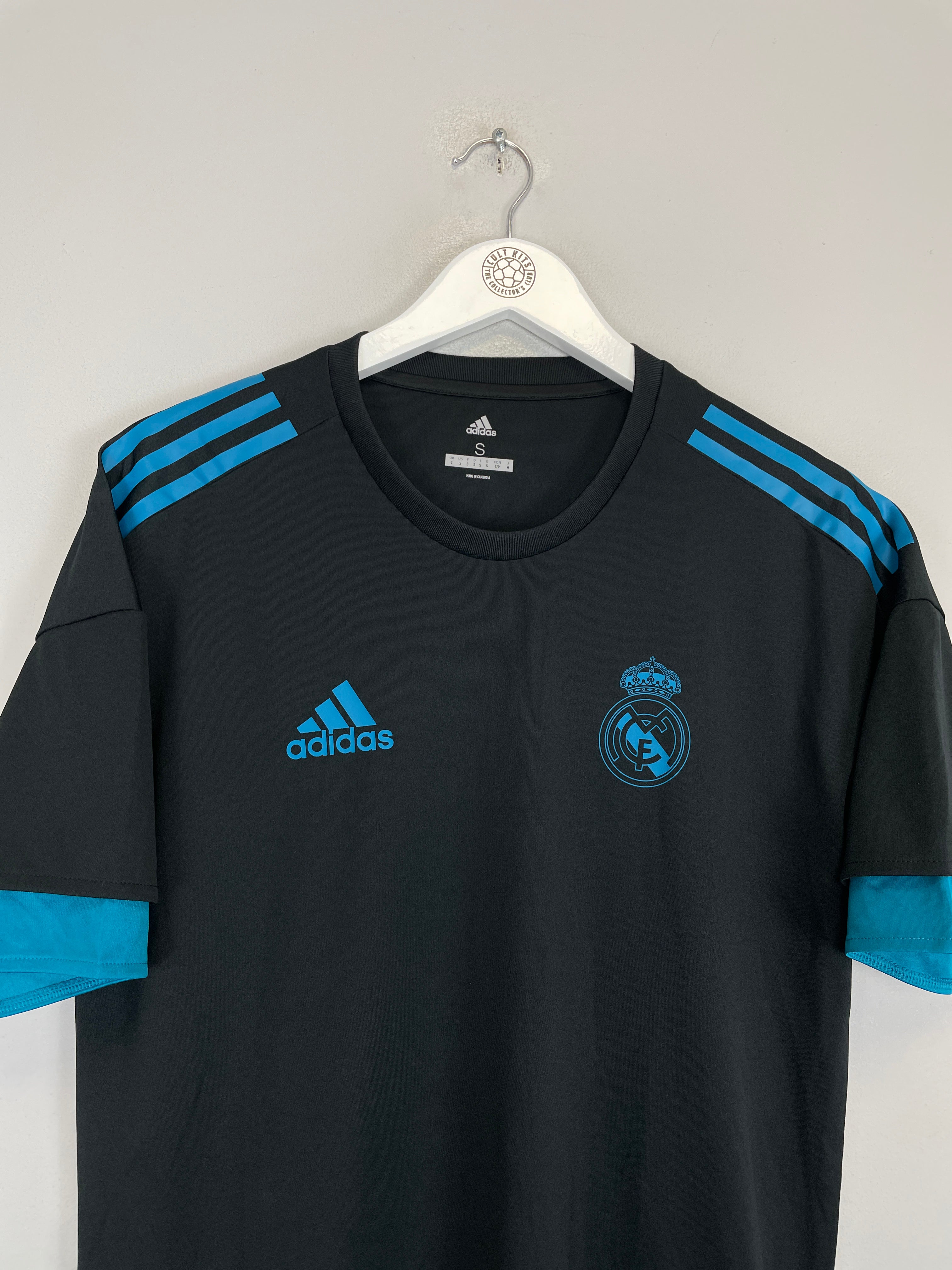 Shop 2017/18 REAL MADRID TRAINING SHIRT (S) ADIDAS, classic football shirts, vintage football shirts & retro soccer jerseys at Cult Kits
