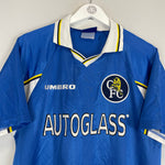 Shop 1997/99 CHELSEA HOME SHIRT (M) UMBRO, classic football shirts, vintage football shirts & retro soccer jerseys at Cult Kits