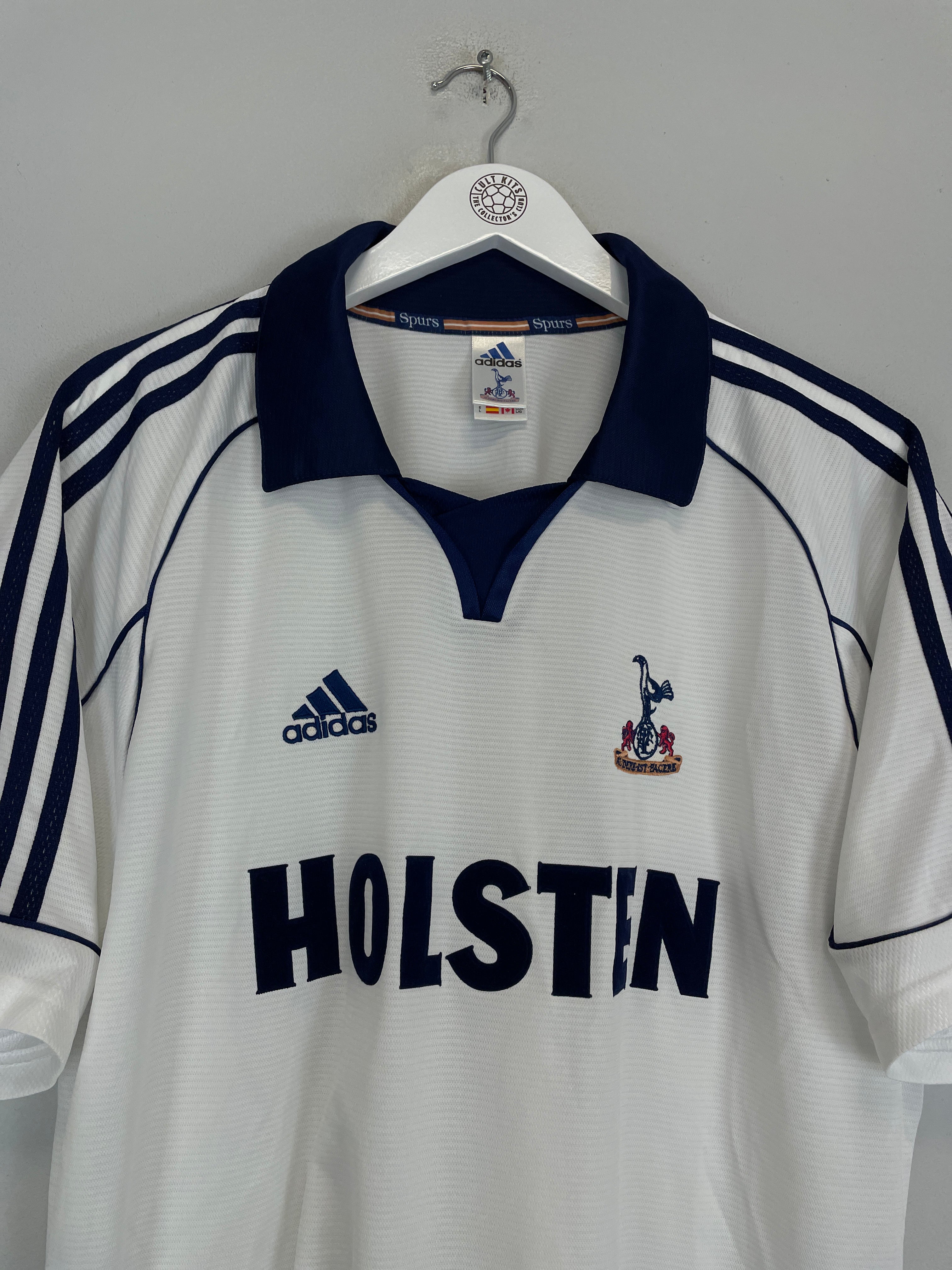 Shop 1999/01 TOTTENHAM HOME SHIRT (L) ADIDAS, classic football shirts, vintage football shirts & retro soccer jerseys at Cult Kits