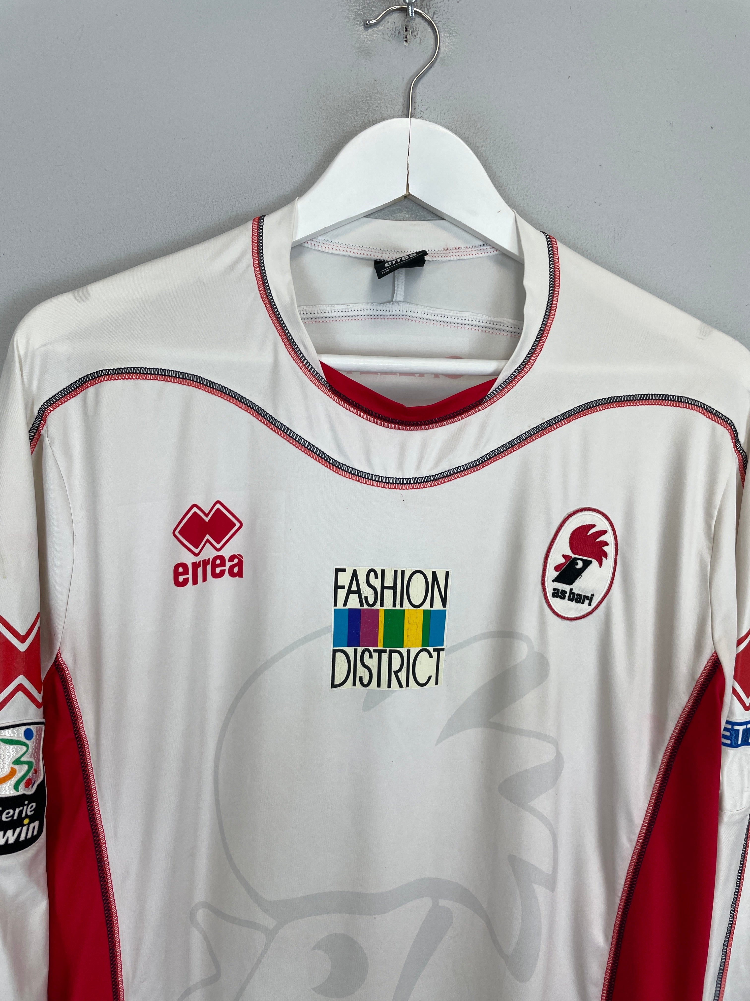 Shop 2012/13 BARI IUNCO #27 L/S *MATCH ISSUE* HOME SHIRT (L) ERREA, classic football shirts, vintage football shirts & retro soccer jerseys at Cult Kits