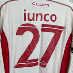 Shop 2012/13 BARI IUNCO #27 L/S *MATCH ISSUE* HOME SHIRT (L) ERREA, classic football shirts, vintage football shirts & retro soccer jerseys at Cult Kits