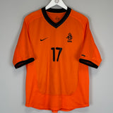 2000/02 NETHERLANDS V.HOOIJDONK #17 HOME SHIRT (M) NIKE