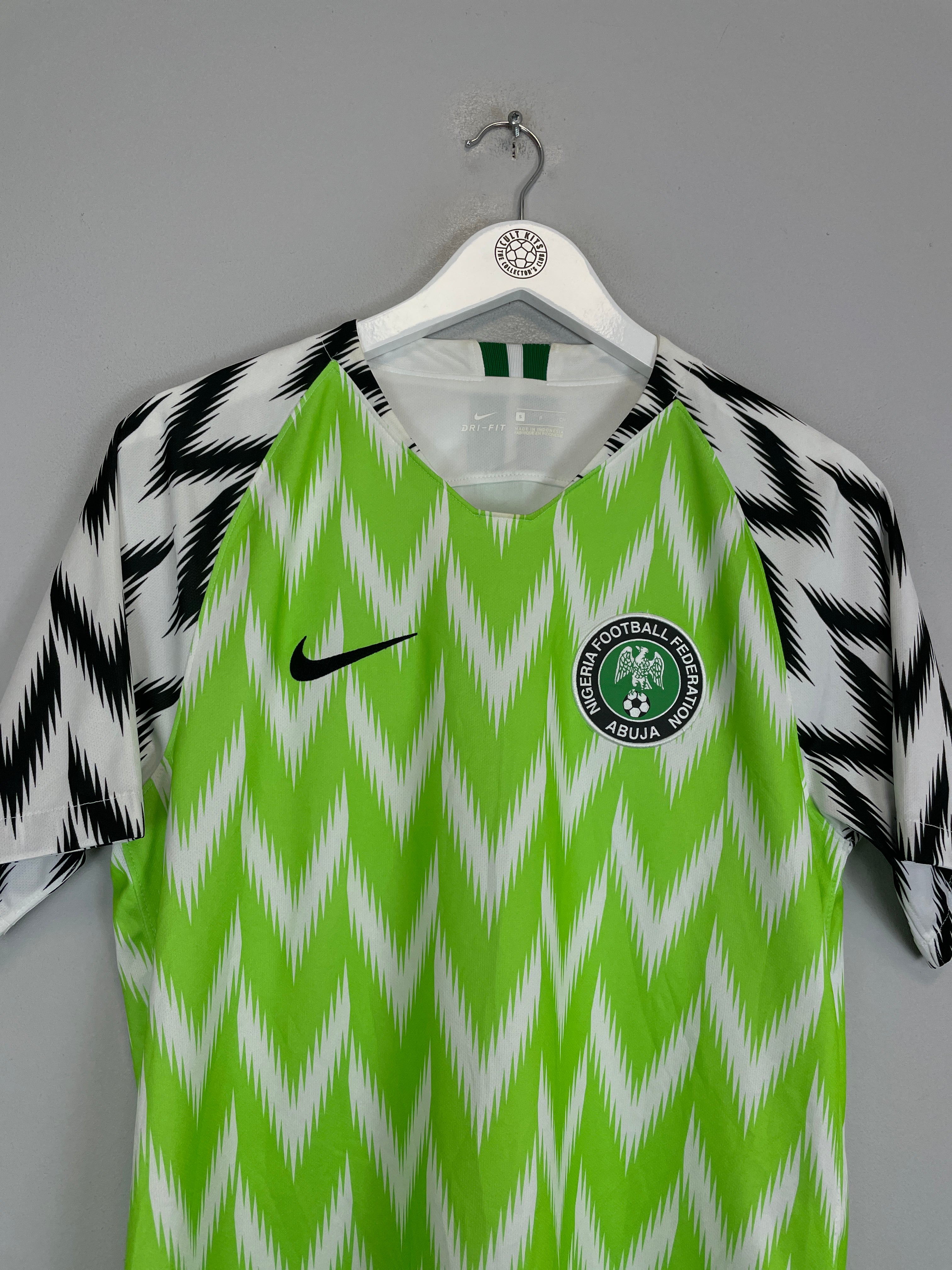 Shop 2018/19 NIGERIA HOME SHIRT (S) NIKE, classic football shirts, vintage football shirts & retro soccer jerseys at Cult Kits