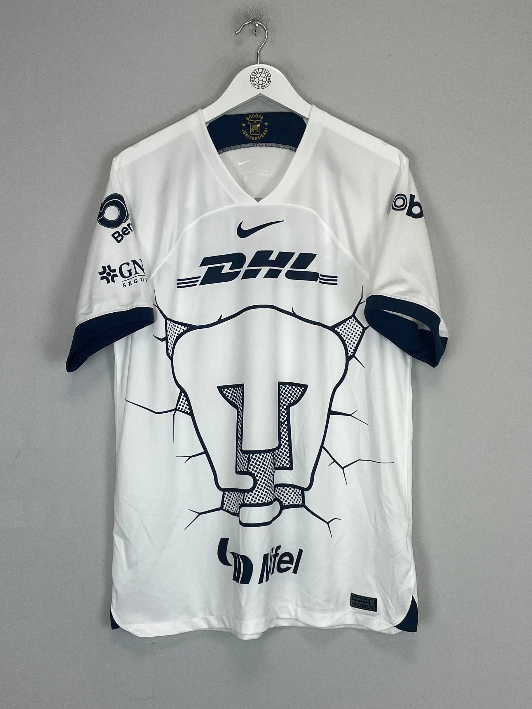 Shop 2023/24 UNAM PUMAS HOME SHIRT (L) NIKE, classic football shirts, vintage football shirts & retro soccer jerseys at Cult Kits