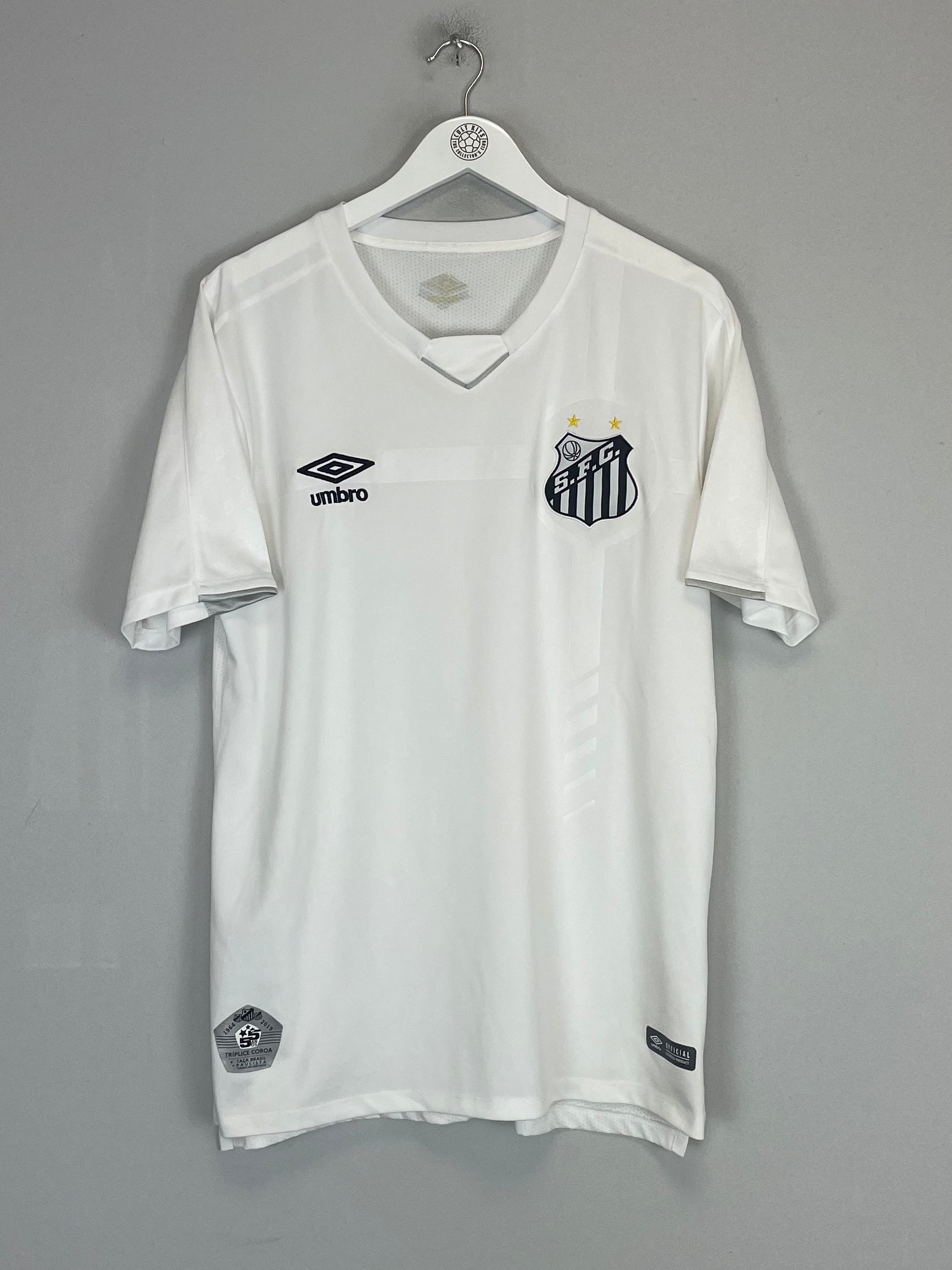 Shop 2019/20 SANTOS HOME SHIRT (L) UMBRO, classic football shirts, vintage football shirts & retro soccer jerseys at Cult Kits