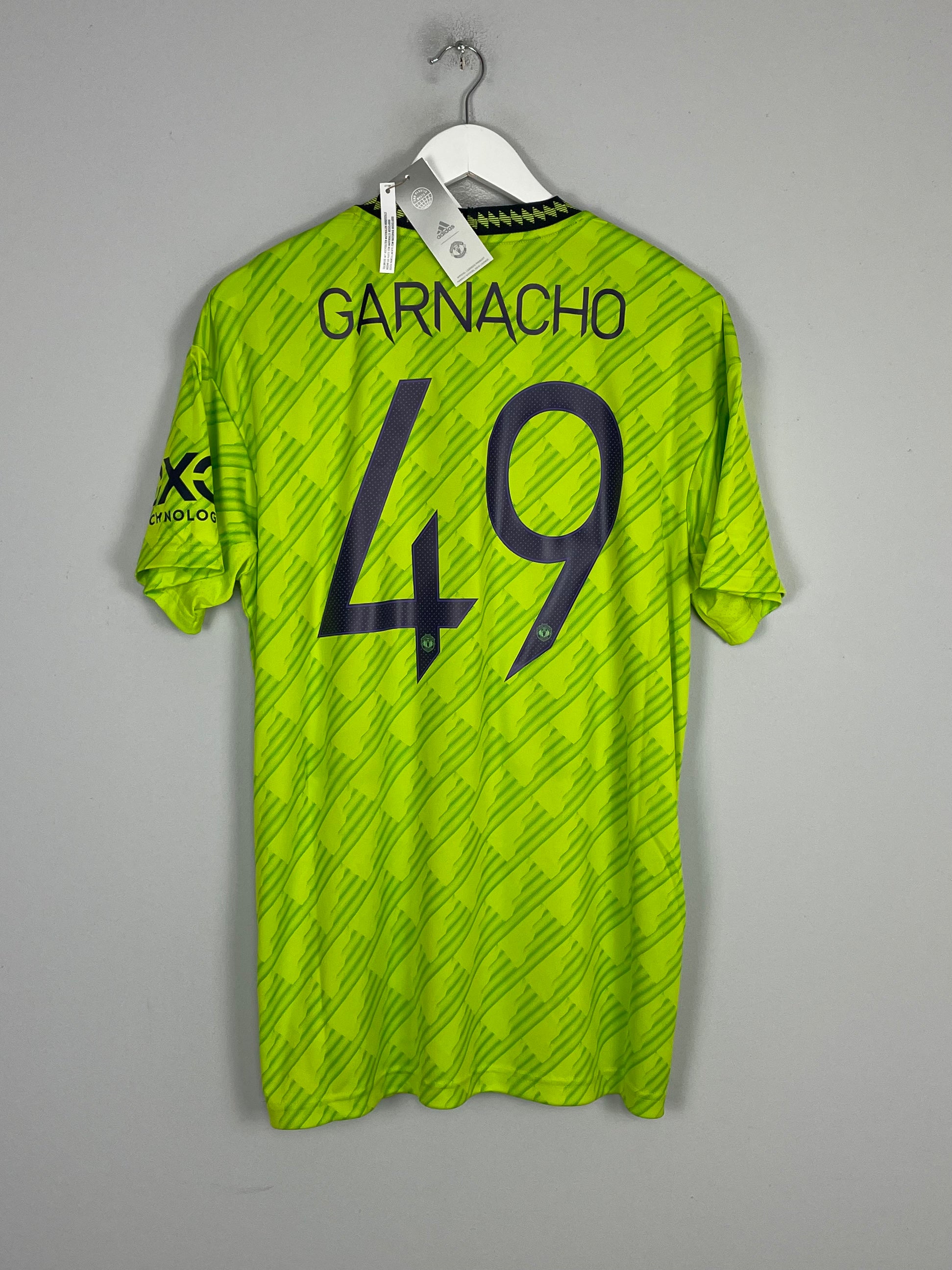Shop 2022/23 Manchester United Garnacho #49 *BNWT* Third Shirt (Multiple Sizes) Adidas, classic football shirts, vintage football shirts & retro soccer jerseys at Cult Kits