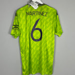Shop 2022/23 Manchester United Martinez #6 *BNWT* Third Shirt (Multiple Sizes) Adidas, classic football shirts, vintage football shirts & retro soccer jerseys at Cult Kits