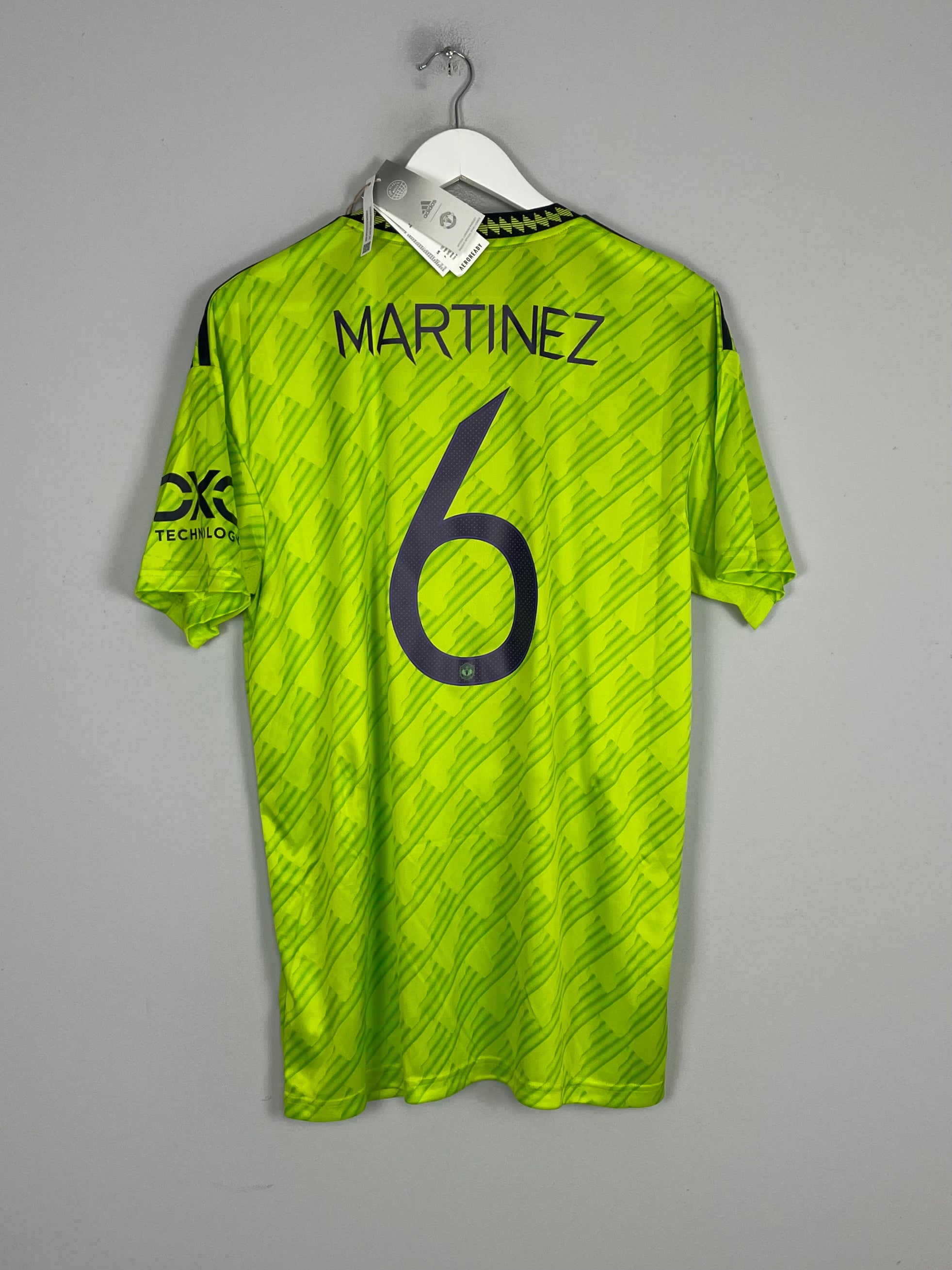 Shop 2022/23 Manchester United Martinez #6 *BNWT* Third Shirt (Multiple Sizes) Adidas, classic football shirts, vintage football shirts & retro soccer jerseys at Cult Kits