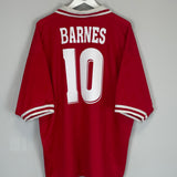 Shop 1996/98 LIVERPOOL BARNES #10 HOME SHIRT (XXL) REEBOK, classic football shirts, vintage football shirts & retro soccer jerseys at Cult Kits