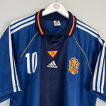 Shop 1998/99 SPAIN RAUL #7 AWAY SHIRT (XL) ADIDAS, classic football shirts, vintage football shirts & retro soccer jerseys at Cult Kits