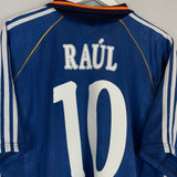 Shop 1998/99 SPAIN RAUL #7 AWAY SHIRT (XL) ADIDAS, classic football shirts, vintage football shirts & retro soccer jerseys at Cult Kits