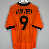 2000/02 NETHERLANDS KLUIVERT #9 HOME SHIRT (L) NIKE