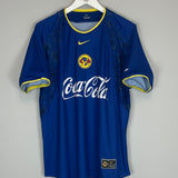 Shop 2002/03 CLUB AMERICA ZAMORANO #9 AWAY SHIRT (L) NIKE, classic football shirts, vintage football shirts & retro soccer jerseys at Cult Kits