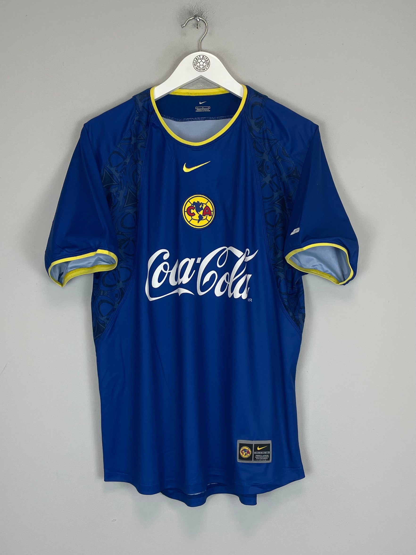 Shop 2002/03 CLUB AMERICA ZAMORANO #9 AWAY SHIRT (L) NIKE, classic football shirts, vintage football shirts & retro soccer jerseys at Cult Kits
