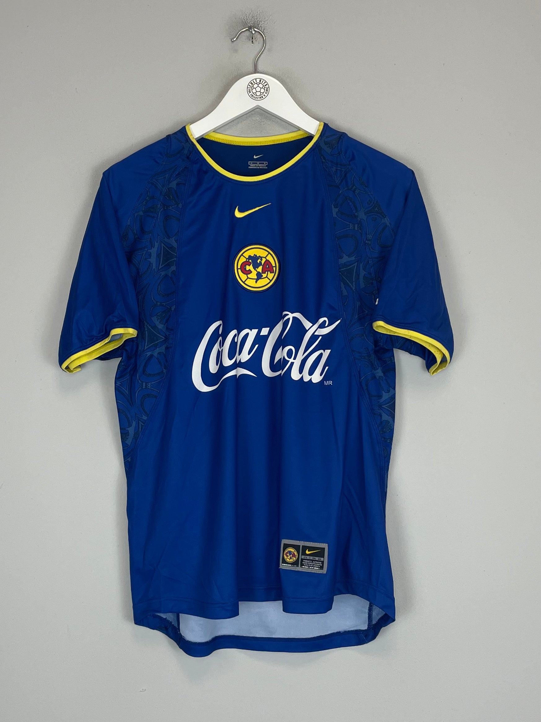 Shop 2002/03 CLUB AMERICA C.BLANCO AWAY SHIRT (M) NIKE, classic football shirts, vintage football shirts & retro soccer jerseys at Cult Kits