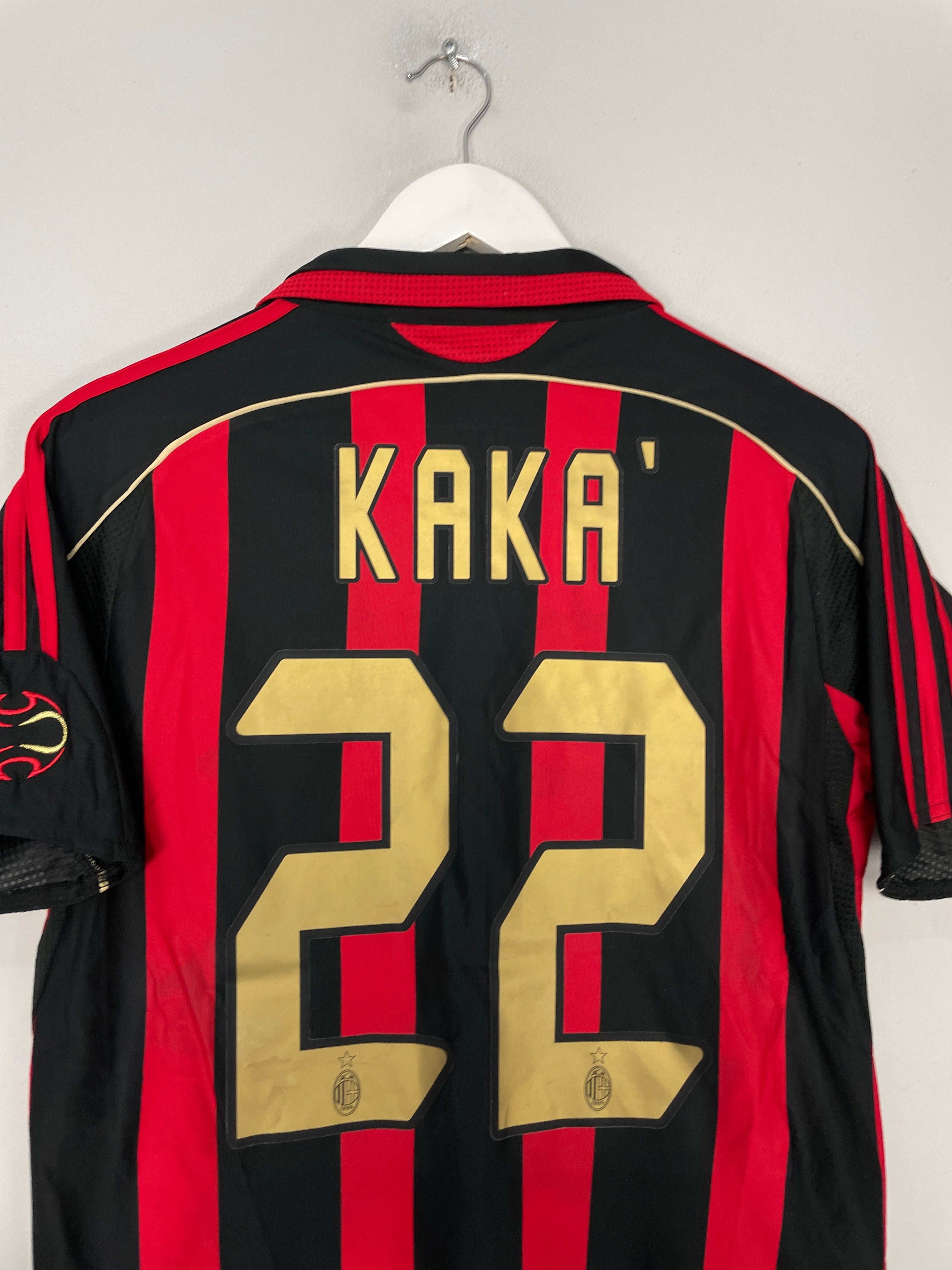 Shop 2006/07 AC MILAN KAKA #22 HOME SHIRT (S) ADIDAS, classic football shirts, vintage football shirts & retro soccer jerseys at Cult Kits