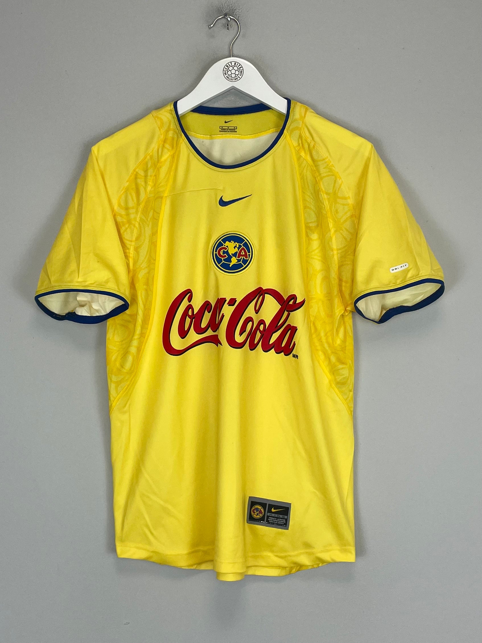 Shop 2002/03 CLUB AMERICA ZAMORANO #9 HOME SHIRT (M) NIKE, classic football shirts, vintage football shirts & retro soccer jerseys at Cult Kits